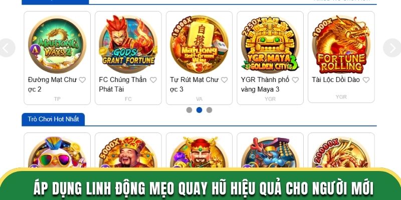 Áp dụng linh động mẹo quay nổ hũ ok365 hiệu quả cho người mới